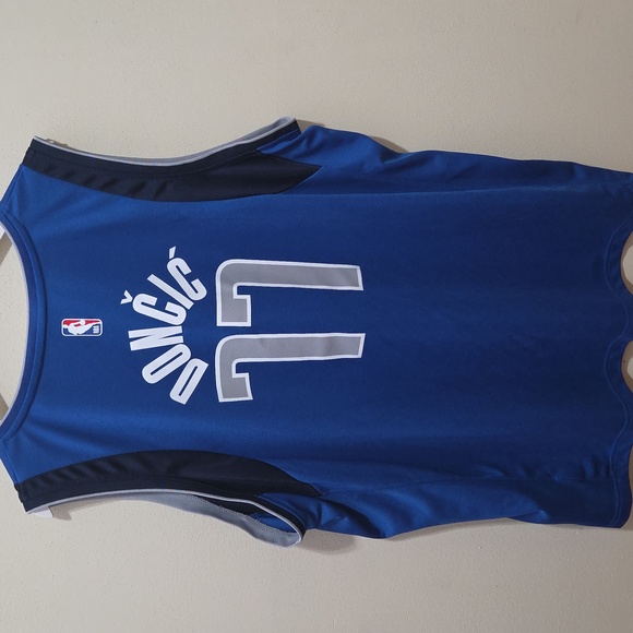 Luka Doncic Men's 2XL Fanatics Blue NBA Basketball Dallas Mavericks Jersey - Picture 3 of 12